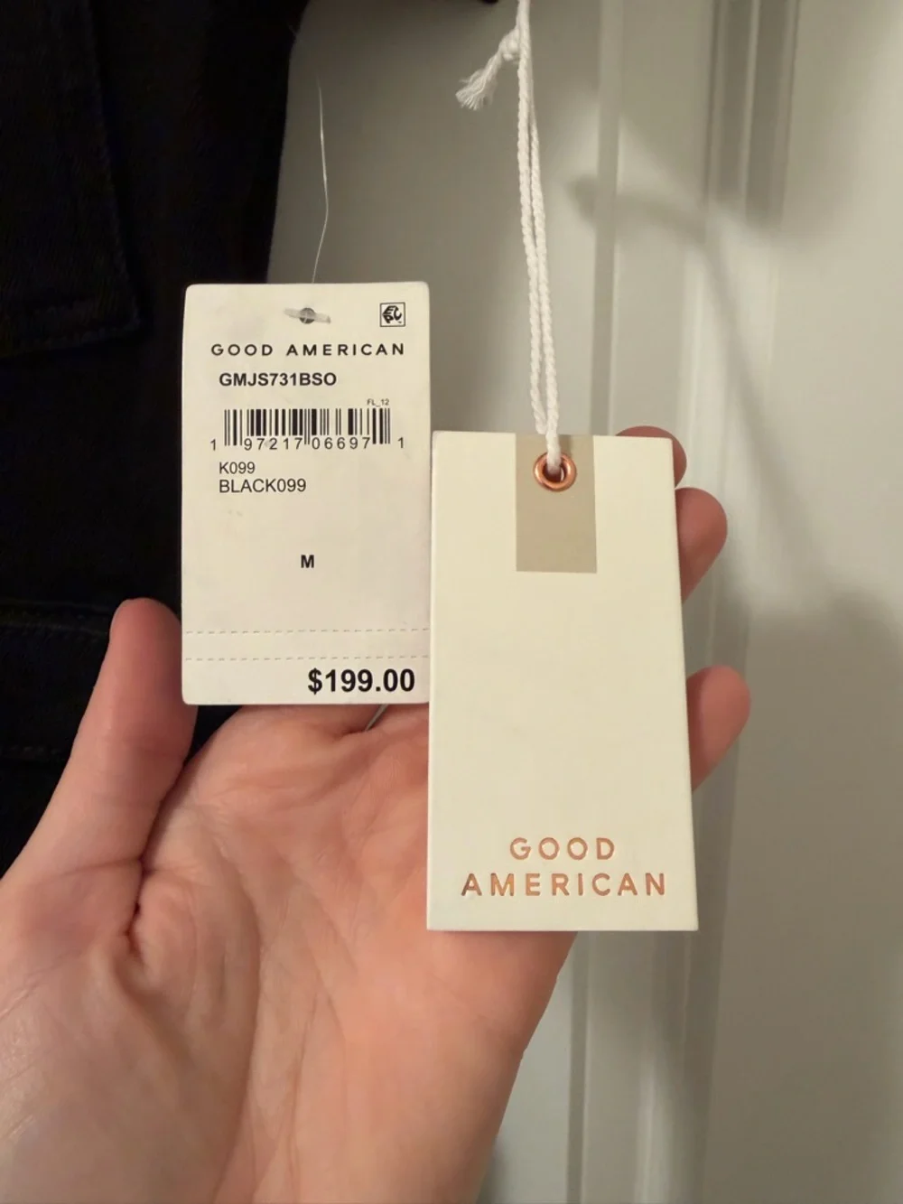 Good American Black Denim Jumpsuit - Picture 5 of 6